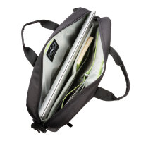 Soho 15.6" Business Laptop-Tasche aus RPET, PVC-frei schwarz, grün