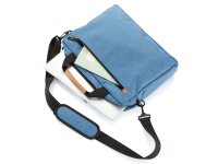 Modische Duo Tone Laptoptasche, PVC-frei blau