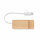 4 Port USB Hub Holz