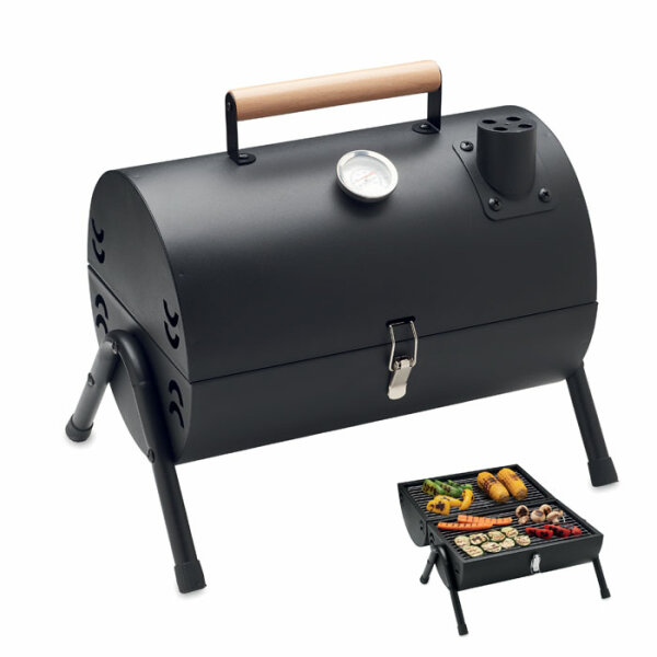 Tragbarer BBQ Grill Schwarz