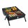 Tragbarer BBQ Grill Schwarz