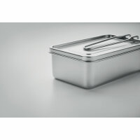 Lunchbox Edelstahl 750ml Silber