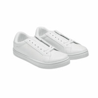 Sneaker in PU taglia 47 Bianco