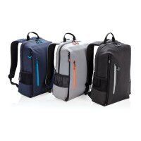 Zaino porta PC da 15,6" RFID & USB Lima senza PVC nero, grigio