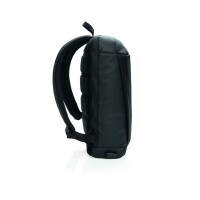 Madrid Anti-Diebstahl RFID USB Laptop-Rucksack schwarz, schwarz