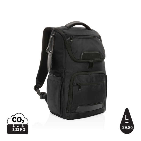 Zaino porta PC 15.6 Swiss Peak Voyager in rPET AWARE™ nero