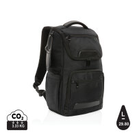 Swiss Peak AWARE™ RPET Voyager 15.6 Laptop Rucksack schwarz