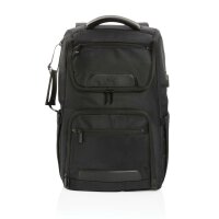 Swiss Peak AWARE™ RPET Voyager 15.6 Laptop Rucksack schwarz