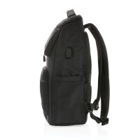 Swiss Peak AWARE™ RPET Voyager 15.6 Laptop Rucksack schwarz