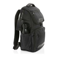 Swiss Peak AWARE™ RPET Voyager 15.6 Laptop Rucksack schwarz