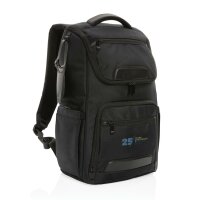 Swiss Peak AWARE™ RPET Voyager 15.6 Laptop Rucksack schwarz