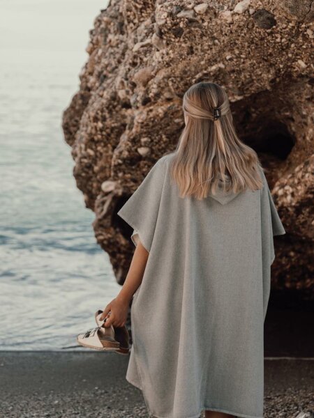 Poncho da spiaggia hamam VINGA Tolo in spugna