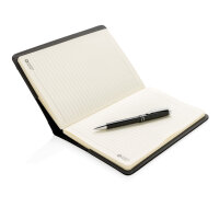 Notizbuch und Stift schwarz