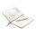 Kork A5 Notizbuch mit Bambus Stift und Stylus braun
