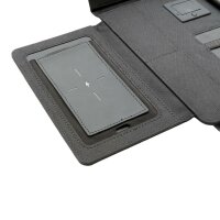 Porta tablet da 10" Kyoto con ricarica wireless nero