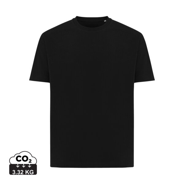 T-Shirt Iqoniq Teide in cotone riciclato nero