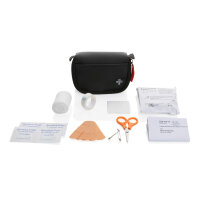 Kit pronto soccorso postalizzabile in PU riciclato RCS nero