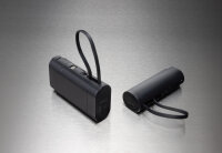 CycleCell 5000mah Powerbank mit herausnehmbarer Batterie schwarz