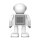 Robert il robot speaker ballerino bianco, grigio