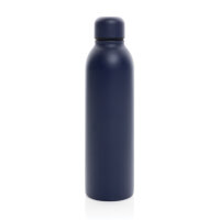 RCS recycelte Stainless Steel Vakuumflasche navy blau