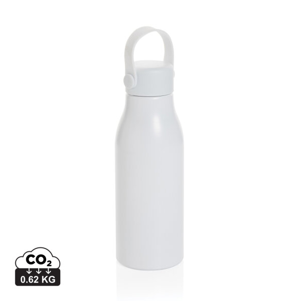 Pluto Flasche aus RCS-zertifiziert recyceltem Alu 680ml weiß