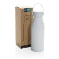 Pluto Flasche aus RCS-zertifiziert recyceltem Alu 680ml weiß