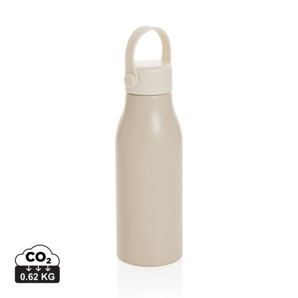 Bottiglia Pluto in alluminio riciclato certificato RCS 680ml beige