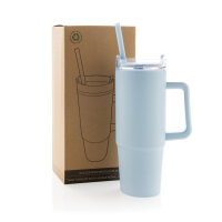 Tazza con manico Tana in plastica riciclata RCS 900ML azzurro