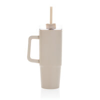 Tazza con manico Tana in plastica riciclata RCS 900ML beige