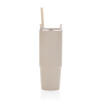 Tazza con manico Tana in plastica riciclata RCS 900ML beige