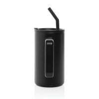 Tazza Cube in r-Acciaio RCS 800ml nero