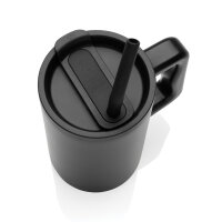 Tazza Cube in r-Acciaio RCS 800ml nero