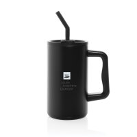 Tazza Cube in r-Acciaio RCS 800ml nero