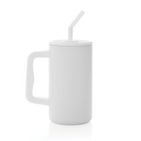 Tazza Cube in r-Acciaio RCS 800ml bianco