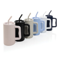 Tazza Cube in r-Acciaio RCS 800ml azzurro