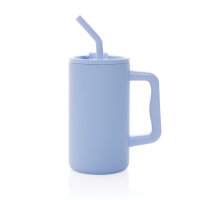 Tazza Cube in r-Acciaio RCS 800ml azzurro