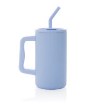 Tazza Cube in r-Acciaio RCS 800ml azzurro