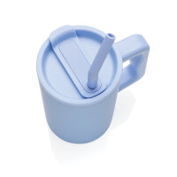 Tazza Cube in r-Acciaio RCS 800ml azzurro