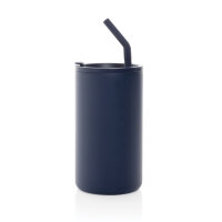 Cube Becher aus RCS recyceltem Stahl 800ml navy blau