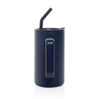 Cube Becher aus RCS recyceltem Stahl 800ml navy blau