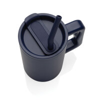 Cube Becher aus RCS recyceltem Stahl 800ml navy blau