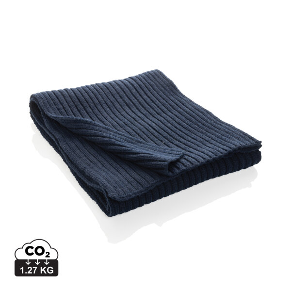 Sciarpa in  Polylana® 180x25cm Impact AWARE™ blu navy