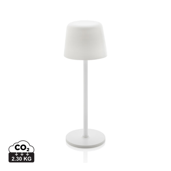 Lampada USB ricaricabile da tavolo Zenic in plastica RCS bianco