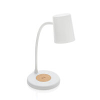 Lampada Zanara con caricatore wireless 15W in plastica...