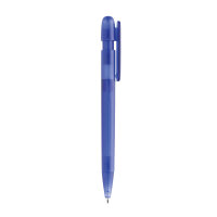 Penna trasparente Devin in rABS GRS blu