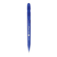 Penna trasparente Devin in rABS GRS blu