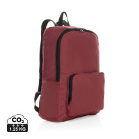 Dillon AWARE™ RPET faltbarer klassischer Rucksack rot