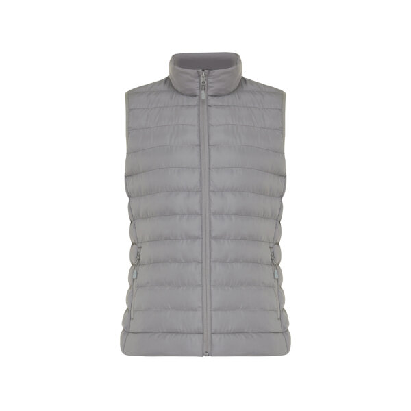 Iqoniq Meru Damen Bodywarmer aus recyceltem Polyester Silbergrau