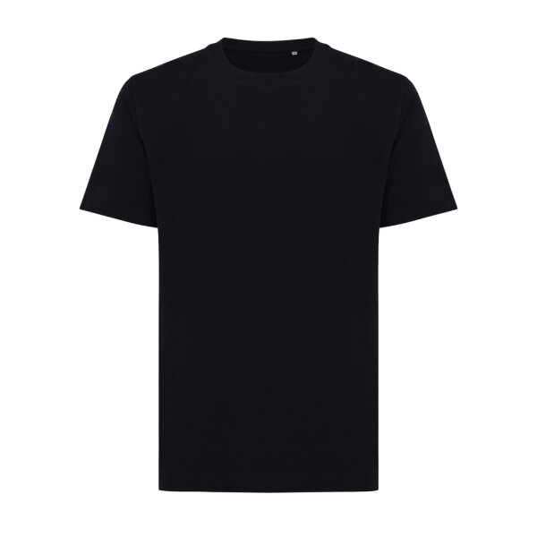 T-shirt Iqoniq Kakadu relaxed fit in cotone riciclato nero