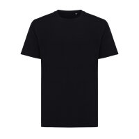 T-shirt Iqoniq Kakadu relaxed fit in cotone riciclato nero